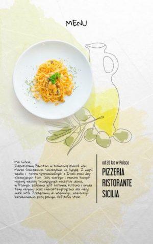 włoska, pizzeria, ristorante, menu, design, rysunek, copywriting, DwaCreo, 2Creo